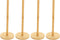 Wooden Paper Towel Holder Stand (4 Pcs), Non-Slip Countertop Paper Roll Holder for Kitchen Countertop and Table