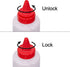 16-Ounce (Set 6), Amazing Abby Plastic Squeeze Bottles of Reusable Condiment Bottles, BFA-Free, Dishwasher-Safe