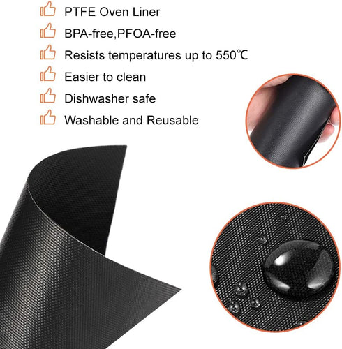 4 Pack Non-stick Reusable Air Fryer Liners for Ninja Flip Toaster Oven & Air Fryer