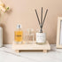 Bathroom Counter Organizer Wood Pedestal Stand Farmhouse Decorative Tray Soap Holder for Kitchen Decor, Burlywood by zoocatia