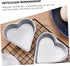 3pcs Heart Pudding Mold Cake Making Tray, Non-stick Heart Cake Pan, Donut Molds, Baking Supplies