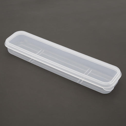OriGlam Portable Flatware Box, Simple Travel Tableware Storage Case for Cutlery Kit (White)