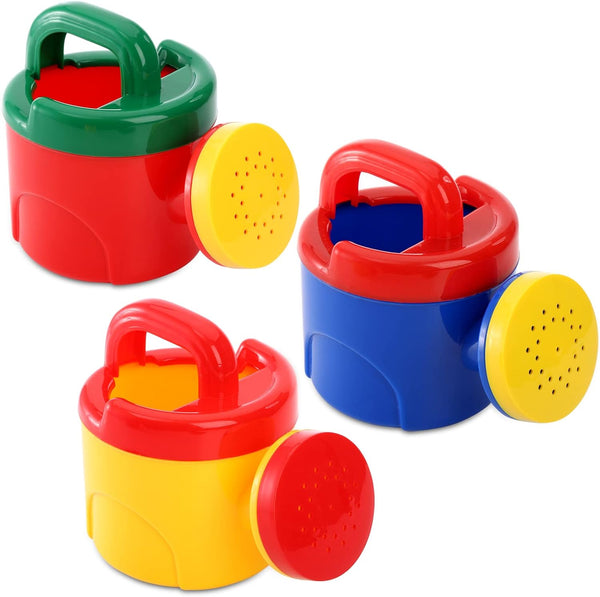 Nicunom 3 Pack Plastic Watering Cans for Kids, Sand and Beach Toy