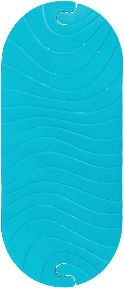 Boon B11192 RIPPLE Textured Non Slip Baby Bath Tub Mat with Hanging