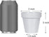 Youngever 10 Pack 3 Inch Mini Plastic Planters Indoor Flower Plant Pots, Grey Gardening Pot with Drainage for All House Plants, Flowers, Herbs, Succulents, NO Plant Included (Classic) by Youngever
