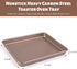 WMKGG 11 x 9 Inch Air Fryer Toaster Oven Tray, Set of 2 Nonstick Heavy Carbon Steel Toaster Baking Pan for Cuisinart, Ninja Foodi, Breville, Gowise, Black Decker