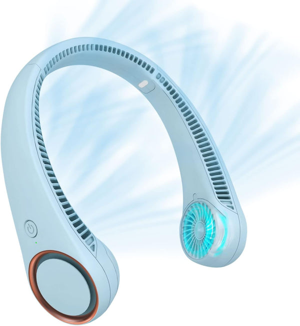 CIVPOWER Neck Fan, Portable Personal Cooling Rechargeable Bladeless Fan, Hands-Free Design for Men Women