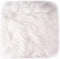 12 Small Faux Fur Sheepskin Cushion, Soft Plush Area Rug for White Photo Background, Jewelry, Nail Art, Decor (Square)
