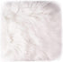 12 Small Faux Fur Sheepskin Cushion, Soft Plush Area Rug for White Photo Background, Jewelry, Nail Art, Decor (Square)