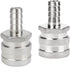 2 Pack 1/2" Barb Female Stainless Steel Quick Disconnect Fitting Connector for Homebrewing