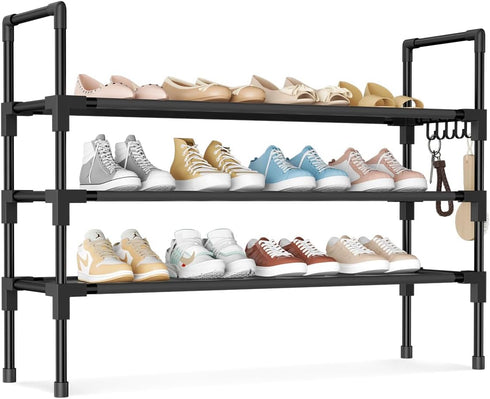 3 Tier Shoe Rack, Shoe Organizer Storage for 16-20 Pair Boot and