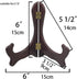 Artliving 6 Inch Wood-Like Easels Plate Stand Holder, Set of 2