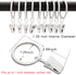 40 Pack Curtain Rings with Clips, Drapery Clips with Rings, 1.26 in Interior Diameter, Fits up to 1 in Curtain Rod,