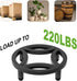 Zhongma 2 Pack 8.7" Fully Assembled Sturdy Potted Plant Stand Flower Pot Holder Heavy Duty Construction, Low Plant