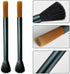 2PCS Coffee Brush, Cleaning Tool with Aluminum Handle & Dual-Head Soft Bristles for Coffee Grinder & Home Kitchen