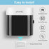 Boperzi Dustproof Cover Toothbrush Holder Wall Mounted Automatic Dispenser for Shower Bathroom Set with 2 Toothpaste