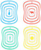 Flexible Transparent Cutting Board, Kitchen PP Chopping Boards in Four Colors