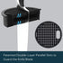 Universal Knife Block without Knives, Round Kitchen Knife Holder with Scissors Slot, Space Saver Storage