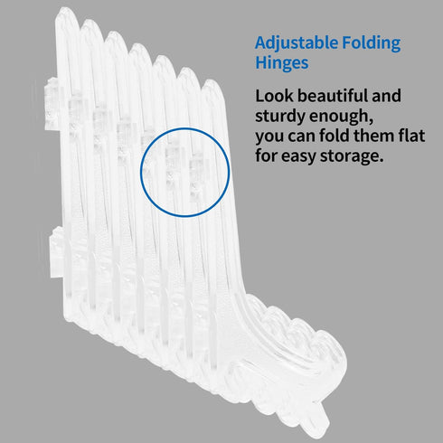24 Pcs 4 Inch Clear Plastic Easels, Picture Frame Stand Holder, Acrylic Display Easels, Baseball Card Display Stand