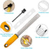 NSpring Hand Cheese Grater, Lemon Zester with Razor-Sharp Stainless Steel Blade, Protective Cover, Dishwasher Safe