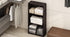 Furinno Basic 3-Tier Bookcase Storage Shelves in Dark Walnut