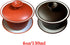 Gaiwan Teacup Kungfu Tea Bowl 4oz/130ml Zisha Red Clay with Sancai Saucers (Black White)