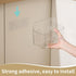 4 Pack, Packet Kitchen Under Sink Cabinet Door Organizer, Adhesive Clear Acrylic Wall Mount Shelf, Bathroom Makeup