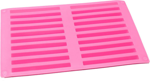 X-Haibei 20 Bars Biscuit Chocolate Sticks Silicone Mold, 10cm Length