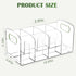 2 Pack 2Pack 4 Closet Upgraded Kids Shoe Rack with Socks Rack, Clear Acrylic Baby Shoe Organizer with Side Anti-Slip
