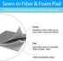 Dalykate 15x54 Ironing Board Cover and Pad - Elastic Edge, Scorch and Stain Resistant Thick Padding with Fasteners