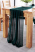 Dark Green Chiffon Table Runner 27X120 inches Sheer Long Table Linen for Wedding Party Banquets Home Decoration