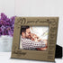 BELLA BUSTA 20 Years of Marriage Engraved Leather Picture Frame, 5 x 7 Horizontal, Anniversary Gift