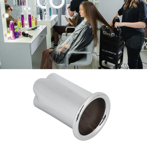 Estink Hair Dryer Holder, 9cm Stainless Steel Blow Dryer Shelf, Hair Care Tools for Home Salon Hotel (Steel Color)