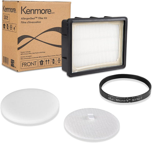 Kenmore K4010 Bagless Upright Vacuum HEPA Filter, Foam Filter, Felt Filter & Belt Replacement for DU2015, DU2012
