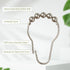 Amazer Shower Curtain Hooks - Decorative Rust Proof Stainless Steel Set of 12 for Bathroom Shower Rods