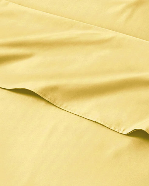 Kids Queen Size Yellow Bed Sheets - 4 Piece Kids Yellow Microfiber