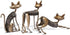 Tooarts Metal Sculpture Iron Art Cat Spring Handicraft for Home Decoration