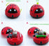 Art&Beauty Red Beetle Shaped Portable Mini Vacuum Cleaner, Cute Corner Desk Table Top Dust Sweeper
