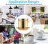 Zopsc Stainless Steel Coffee Filter Cup, Vietnamese Drip Filter Maker Infuser for Home Coffee (Gold)