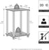 2-Tier Closet, Furinno Simplistic Night Stand, Small Nightstand with Open Shelf, Toolless Assembly Bedside Table, End