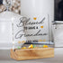 Grandma Gift, Blessed to Have a Grandma Like You Desk Decor, Grandmother Acrylic Desk Plaque with Wood Stand