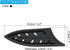 PATIKIL Knife Sheaths for Kitchen Knife for 3" Ceramic Knife, 2 Pcs Knife Edge Guard, Knife Sheath Covers Sleeves, Feather Ceramic Knife Set, Black & Transparent, 3.2"x 1" by PATIKIL