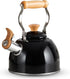 ROCKURWOK Tea Kettle, 1.6 Quart Whistling Tea Kettle, Food Grade Stainless Steel with Cool Touch Ergonomic Handle