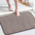 Flamingo P Bathroom Mat - Memory Foam Bath Rug Non-Slip Shower Mats, 24x17, Taupe