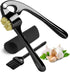 Garlic Press Crusher & Mincer Easy Squeeze Ergonomic Handle, Heavy Duty Zinc