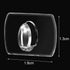 60 Outdoor(0.71 0.51 Inch,Clear) Tatuo Pieces Mini Clear Decorating Hook Clips Christmas Fairy Light Hook Holiday Clips