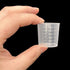 60 Pcs Plastic Graduated Cups, 30ml/1oz Clear Scale Cups with 50 Pcs Wooden Stirring Sticks for Epoxy, Resin, Mixing
