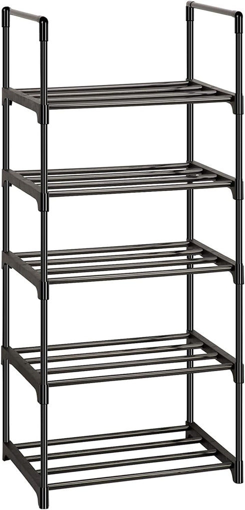 OYREL Shoe Rack, Sturdy Metal Shoes Rack Organizer,Narrow Shoes Stand Shelf 5