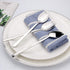 IQCWOOD Sporks Stainless Steel - 8 Pack 18/10 Spork, 7.4 Inches Long Handle Dessert Forks