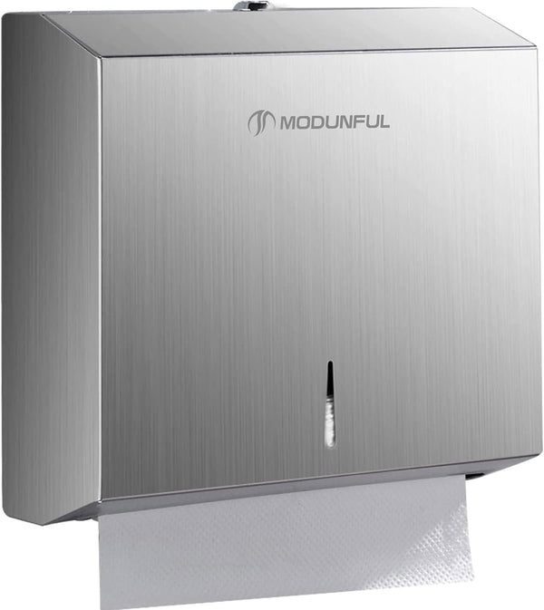 Paper Towel Dispenser Wall Mount: Large Capacity Commercial Paper Towel Holder for
